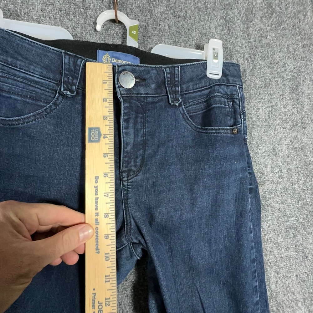 Democracy Absolution Jeans Women Size 12 Dark Wash Skinny Stretch Mid Rise Denim - Picture 4 of 14